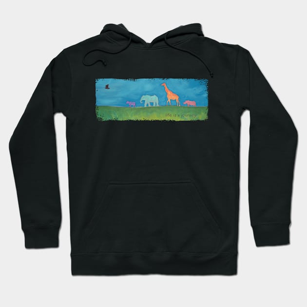 Life is a Journey Hoodie by Pixels & Paper